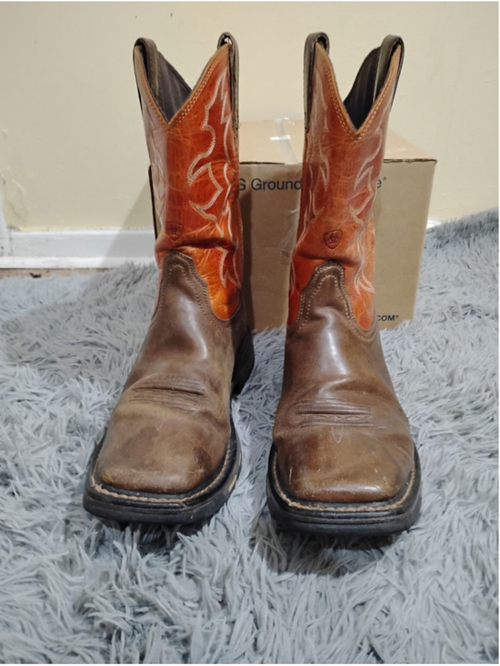 Ariat Work Men Size 12D Leather Cowboy Boots Astm F2892&17 main image 10